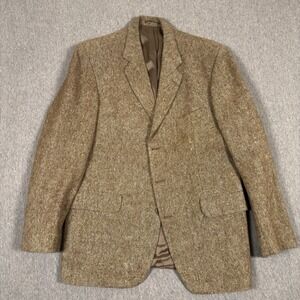 Magee Donegal Handwoven Tweed Blazer Jacket Sport Coat Speckled 42 Ireland Wool